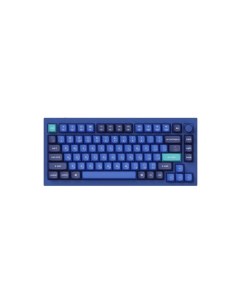 Клавиатура Q1 O2 RU RGB подсветка синий свитч 84 кнопоки синяя Keychron