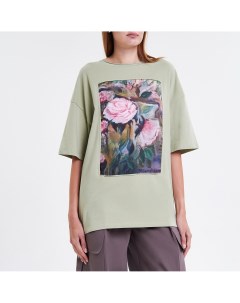 Фисташковая футболка Розы Artograph