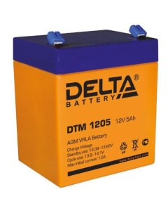 Батарея DTM 1205 12V 5Ah Battary replacement APC rbc43 rbc44 rbc143 sybt2 12В 5Ач 90мм 70мм 107мм Дельта