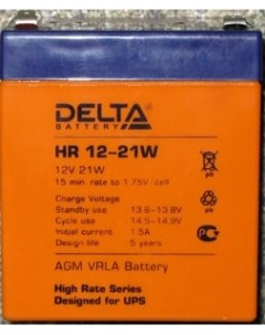 Батарея HR 12 21W 12V 5Ah Battery replacement APC rbc30 rbc43 rbc44 sybt2 90мм 101мм 70мм Дельта