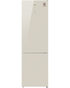 Холодильник WRK 2000 D Full NoFrost Inverter Beige Glass Weissgauff