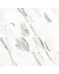 Мозаика MarbleSet лаппатированная ректифицированная 30x30 венато светло серая Vitra