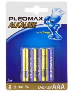 Батарейка LR03 4BL Pleomax