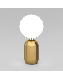 Интерьерная настольная лампа Bubble со стеклянным плафоном 01197 1 латунь Eurosvet