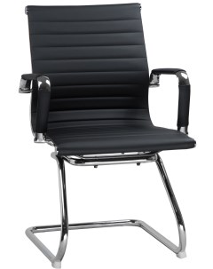 Офисное кресло для посетителей чёрный 102N LMR CODY CODY цвет сиденья черный основания хромированная Dobrin