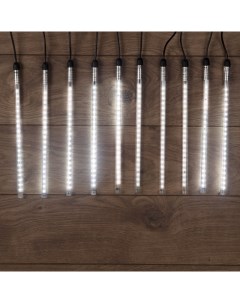 Гирлянда Тающие сосульки 24 В комплект 10 шт х 30 см шаг 100 см 420 LED белый соединяются Sds-group