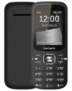 Мобильный телефон TM 219 2 4 320x240 TN BT 2 Sim 1000 мА ч micro USB черный Texet