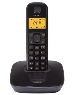 Радиотелефон TX D6705A DECT АОН черный Texet