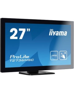 Монитор 27 ProLite T2736MSC B1 AMVA сенсорный 1920x1080 16 9 300кд м2 4мс VGA HDMI DisplayPort USB H Iiyama