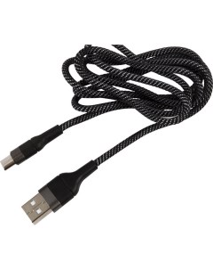 Кабель USB USB Type C 3A 1 м черный серый Mane 4610103491078 Unbroke