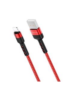 Кабель USB Lightning 8 pin 2 4A 1м красный Advantage BX34 Borofone