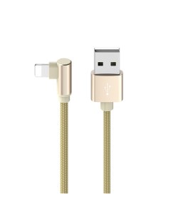 Кабель USB Lightning 8 pin поворотный 1м золотистый Express BX26 Borofone