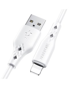 Кабель Lightning 8 pin USB 2 4A 1м белый BX48 Borofone