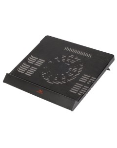 Охлаждающая подставка для ноутбука 17 3 5556 вентилятор 140 мм красная подсветка 2xUSB металл пласти Rivacase