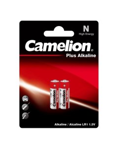Батарейка Plus Alkaline LR1 BP2 LR1 1 5 В 2 шт Camelion