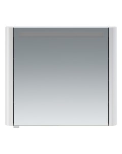 Зеркальный шкаф Sensation 800х150 мм с подсветкой правый белый Am.pm.