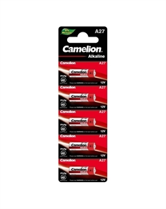 Батарейка Mercury Free таблетка A27 1,5 В (5 шт.) (A27-BP5Hg) Camelion