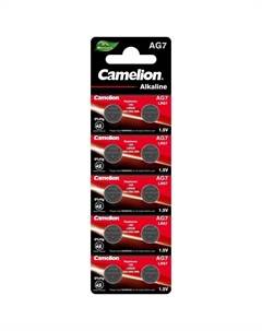 Батарейка Mercury Free таблетка G7 1,5 В (10 шт.) (AG7-BP10) Camelion