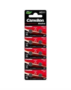 Батарейка Mercury Free таблетка AG11 1,5 В (10 шт.) (AG11-BP10) Camelion