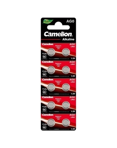Батарейка Mercury Free таблетка G0 1,5 В (10 шт.) (AG0-BP10) Camelion