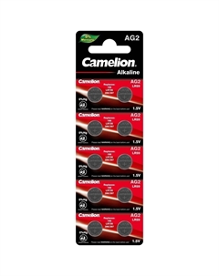Батарейка Mercury Free таблетка G2 1,5 В (10 шт.) (AG2-BP10) Camelion
