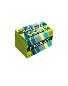 Батарейка BP24 ААА мизинчиковая LR03 1,5 В (24 шт.) (LR03BP-24) Ergolux