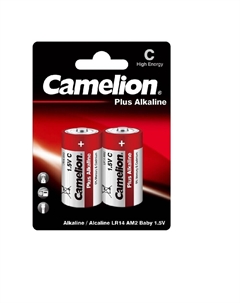 Батарейка Plus Alkaline LR14 1,5 В (2 шт.) (LR14-BP2) Camelion