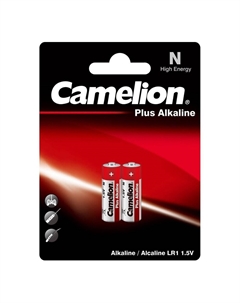 Батарейка Plus Alkaline LR1 1,5 В (2 шт.) (LR1-BP2) Camelion