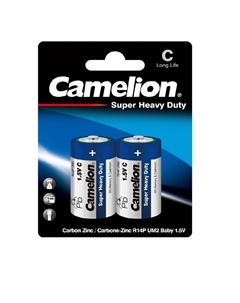 Батарейка Blue BL-2 R14P 1,5 В (2 шт.) (R14P-BP2B) Camelion