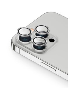 Защитное стекло для камеры iPhone 13 Pro 13 Pro Max Optix серебристый Uniq