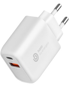 Сетевое зарядное устройство Bazic GoPort PD20 USB C PD20W USB A QC3 0 18W Белый Energea
