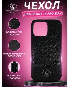 Чехол Ravel для iPhone 14 Pro Max Черный Santa barbara polo & racquet club