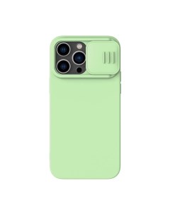 Чехол CamShield Silky Magnetic Silicone для iPhone 14 Pro мятно зеленый Nillkin