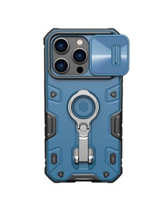 Противоударный чехол CamShield Armor Pro Magnetic для iPhone 14 Pro синий Nillkin