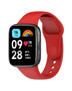 Силиконовый ремешок для Redmi Watch 3 Lite Redmi Watch 3 Active красный Xiaomi