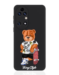 Чехол для смартфона Huawei P50 черный силиконовый со скейтом Tony style