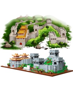 Конструктор 3D из миниблоков Великая Китайская Стена 5168 элементов DI668 34 Daia