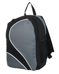 Рюкзак школьный Sport Basic 20л 41х30х16см мягкий 1 отделение черно серый Creativiki