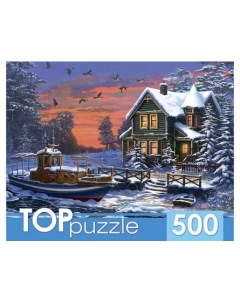 Пазлы Зимний пейзаж 500 элементов Toppuzzle
