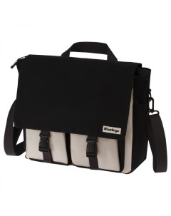 Рюкзак сумка Square black 33x29x12см 1 отделение 4 кармана Berlingo