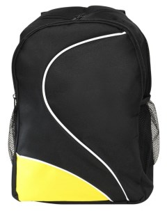 Рюкзак школьный Sport Basic 20л 41х30х16см мягкий 1 отделение черно желтый Creativiki
