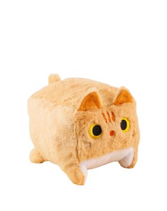 Мягкая игрушка Котокуб Квадратный кот рыжий Plush story