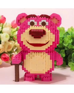 Конструктор 3D из миниблоков LP Розовый медвежонок Обнимашка 848 эл BA210568 Balody