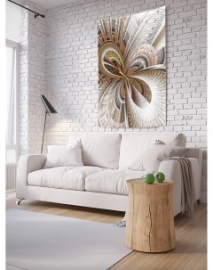 Вертикальное фотопанно на стену Абстракция стимпанк 100x150 см Joyarty