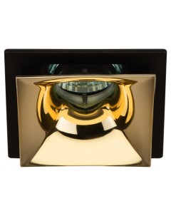 Встраиваемый светильник декоративный KL102 BK GD MR16 GU5 3 черный золото Б0056358 Era