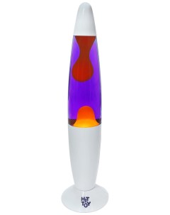 Лава лампа 34 см Белый Фиолетовый Оранжевый Hittoy