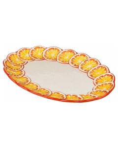 Блюдо 585 061 Белый желтый оранжевый Agness
