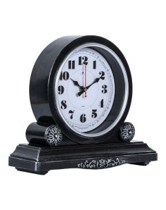 Часы 30х26 см корпус черный с серебром Классика Рубин