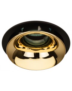 Встраиваемый светильник декоративный KL103 BK GD MR16 GU5 3 черный золото Б0056357 Era