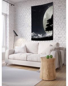Вертикальное фотопанно на стену Огромная луна 100x150 см Joyarty